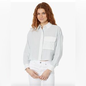 Madewell Women’s Utility Cropped Long Sleeve Shirt - Size Large